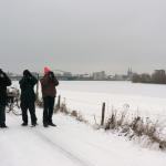 Deventer op de achtergrond