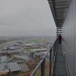 de plek voor de nestkast op het HNK-gebouw, 4 februari 2016